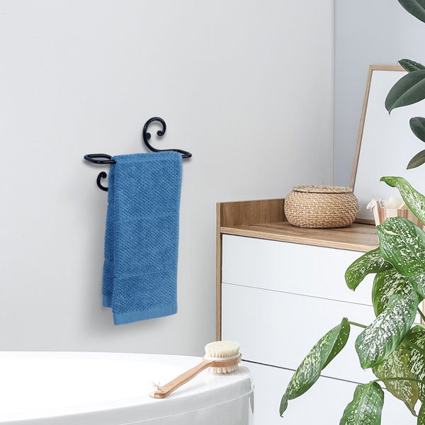 MyGift Wall Mounted Black Hand Towel Scarf Hanger Wayfair